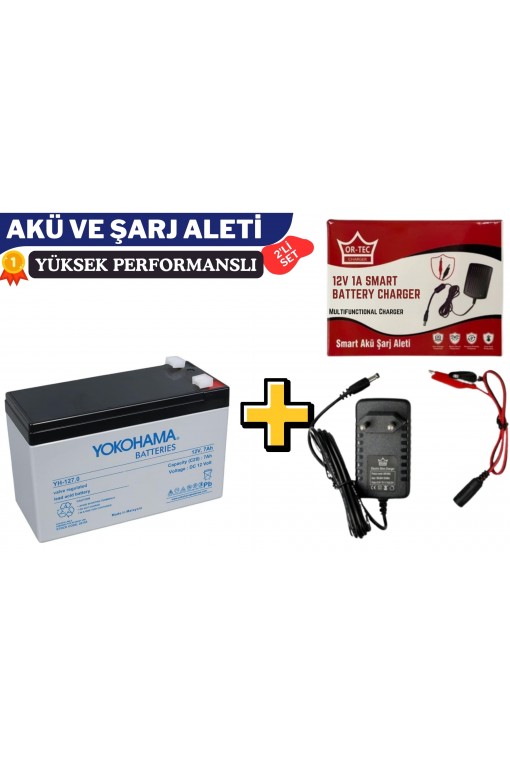 YOKOHAMA 12V 7AH VE 1 AMPER AKÜ ŞARJ CİHAZI